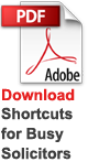 Download shortcuts for busy solicitors